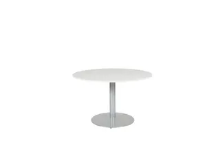 Linesto Vergadertafel Vaste Hoogte 120cm Rond Grijs 25mm Alu - 1