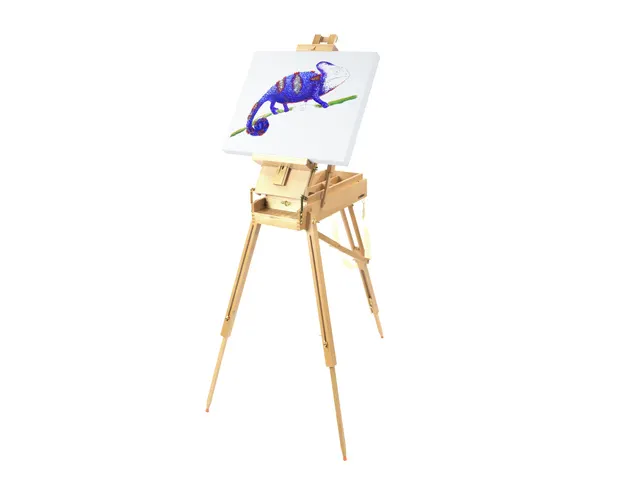 Chevalet de terrain Kangaro bois de hêtre Pour toile jusqu'à 85 cm.
