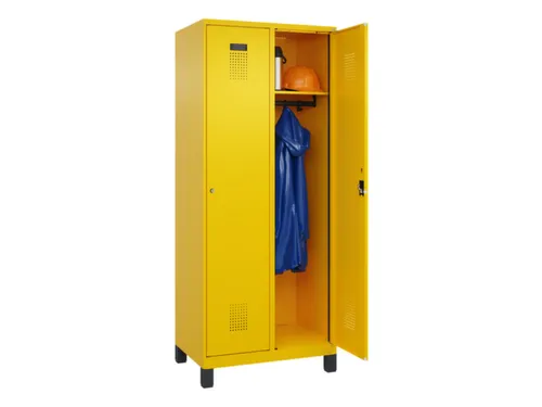 locker,HxBxD 1950x800x500mm,2vak,vak B 400mm,cil.-slot,voeten