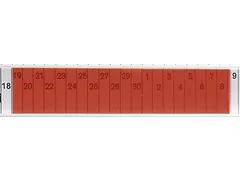 insteekbord,HxB 27x76mm,kunststof,oranje-transparant