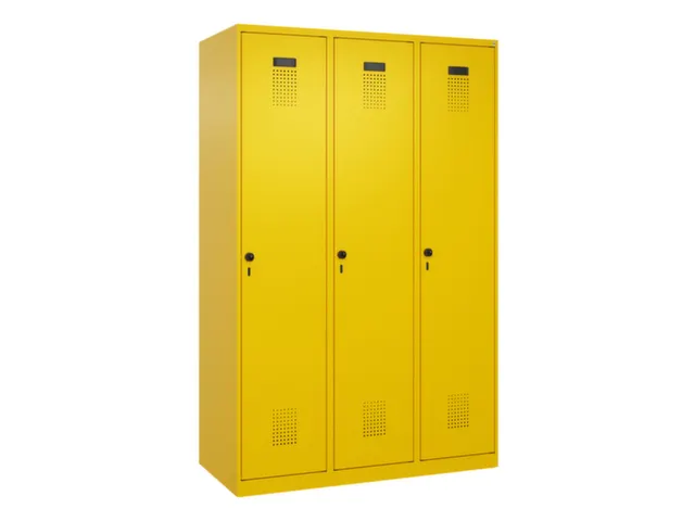 locker voor scheiding van kleding,HxBxD 1850x1200x500mm,3vak