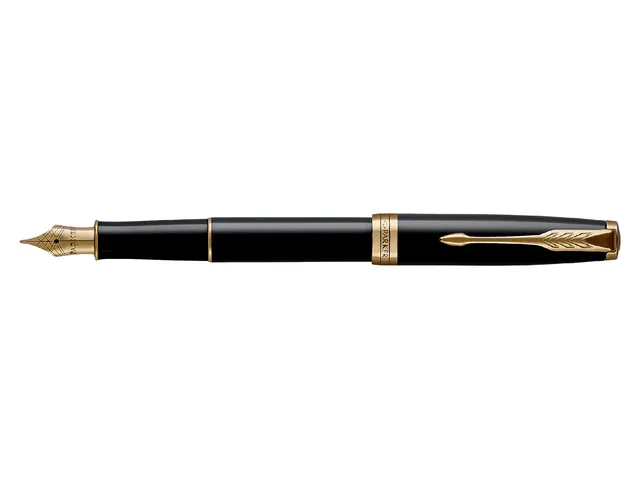 Vulpen Parker Sonnet Black lacquer GT fijn