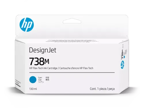HP 738M cyaan DesignJet inktcartridge 130ml A24VMA