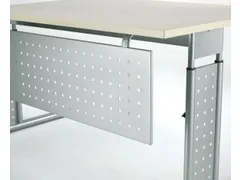 zichtscherm,v. bureau,HxB 320x800mm,zilverkleurig