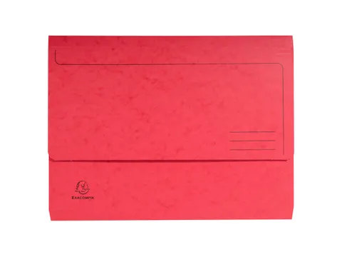 Pocketmap glanskarton A4 rood