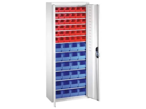 Stellingkast Staalplaat 1690x700x300mm 11 Legborden 60 Magazijnbakken