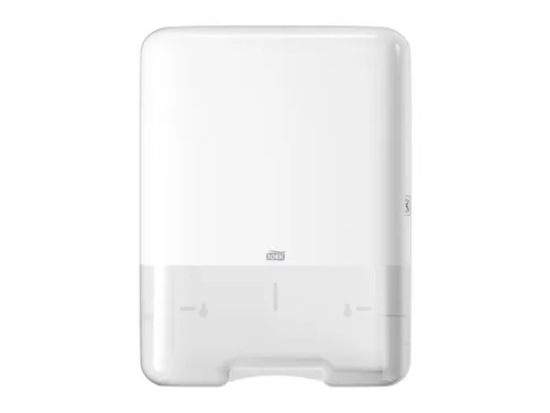 Tork 553000 H3 C-vouw en Z-vouw Handdoek Dispenser Elevation Wit