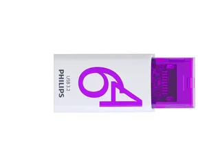 USB stick 3.2 Philips Click USB-C 64GB paars - 6