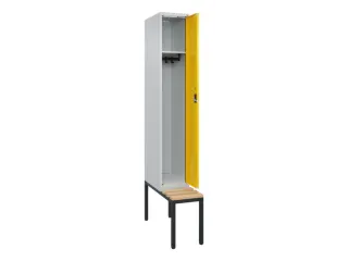 locker met bank,HxBxD 2120x300x815mm,1vak,vak B 300mm,cilinderslot - 1