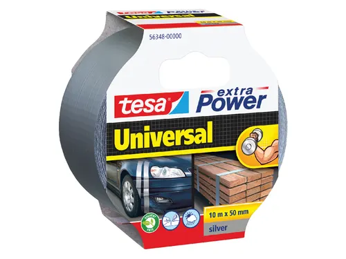 Plakband Tesa 50mmx10m extra Power zilver