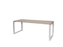 Domino Plus Bureau Hoogte Verstelbaar 2000x800mm Hav/Kers 25mm Alu
