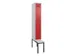 locker met bank,voor scheiding van kleding,HxBxD 2120x300x815mm,1vak
