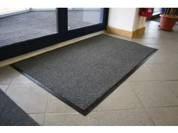 schoonloopmat,HxLxB 7x1500x900mm,zwart/staal