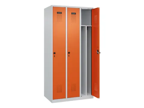 locker voor scheiding van kleding,HxBxD 1850x900x500mm,3vak