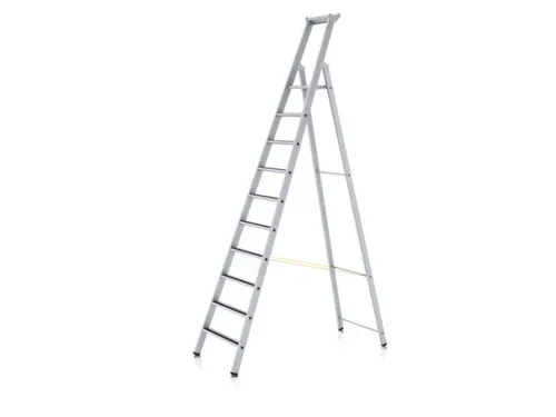 veiligheidsladder,eenzijdig,10treden m. R13-laag,stand H 2,64m