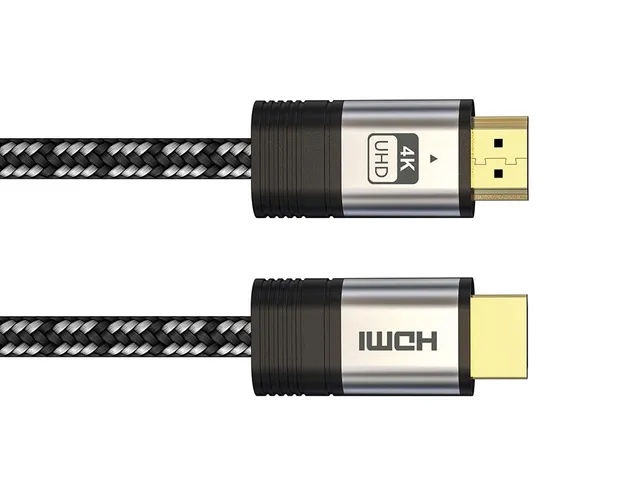 Premium Hdmi 2.0 Kabel Cotton Braided Cable Plated Connector 4k 1 Mete