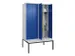 locker voor scheiding van kleding,HxBxD 2120x1200x815mm,4vak