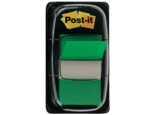 Indextabs 3M Post-it 680 25.4x43.2mm groen