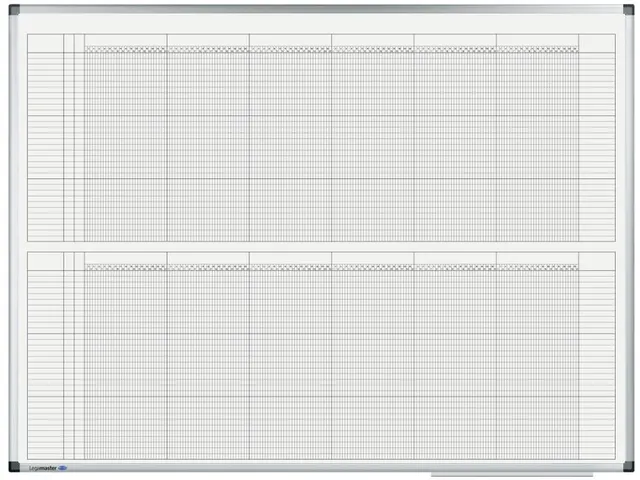 Premium jaarplanner in halfjaarformaat 90x120 cm