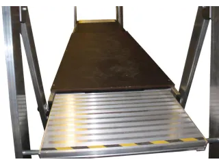 werkbordes m. zeefdrukplaat,v. laddersteiger,L 1,5m - 4