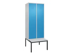 locker voor scheiding van kleding,HxBxD 2120x800x815mm,2vak