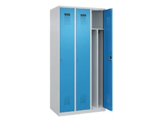 locker voor scheiding van kleding,HxBxD 1850x900x500mm,3vak - 1