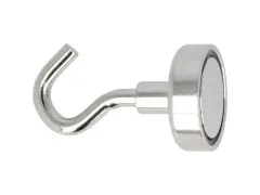 Magneet met haak Westcott 25mm zilver Trekkracht +/- 15kg