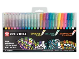 Gelschrijver Sakura Gelly Roll mix set à 24 kleuren