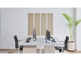 Akoestische PET-vilt wandtegels 30x120cm Beige 4 Stuks - 3