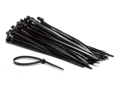 Kabelbinders IEZZY nylon 4.8x200mm D 49.5mm zwart 100 stuks
