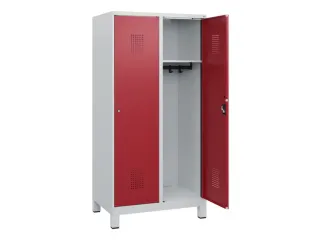 schoollocker,HxBxD 1630x800x500mm,2vak,vak B 400mm,cil.-slot,voeten - 1