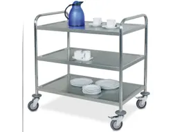 RVS serveerwagen draagverm. 60kg 3etage(s) LxB 860x540mm RVSetage(s)