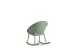 chaise à bascule HxlxP 800x660x830mm PP-assise vert assise H 380mm