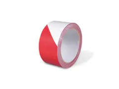 Waarschuwingslint 50mmx100.00m Rood Wit 36 Rol