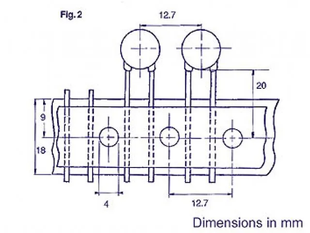 Keramische Condensator 56PF