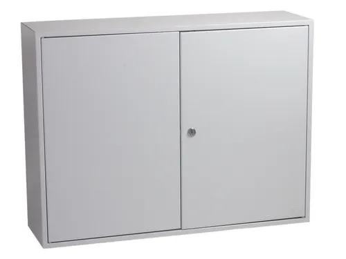 sleutelkast,600haak,HxBxD 550x730x205mm,romp grijs,front grijs