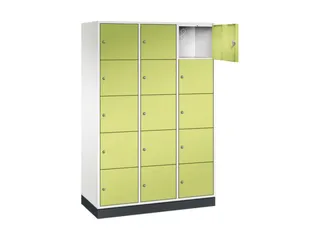 grootvolume-lockersysteem,HxBxD 1950x1220x500mm,3x5vakken,cil.-slot - 1