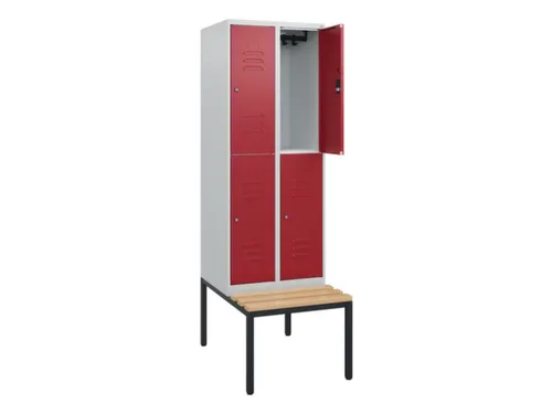 Dubbeldekse dekenkist,HxBxD 1950x600x815mm,2x2vak.,vak B 300mm