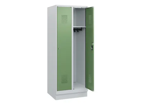 schoollocker,HxBxD 1630x600x500mm,2vak,vak B 300mm,cil.-slot,sokkel