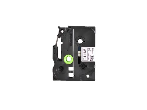 Labeltape Brother P-touch TZe-N241 ongelamineerd 18mm zwart op wit