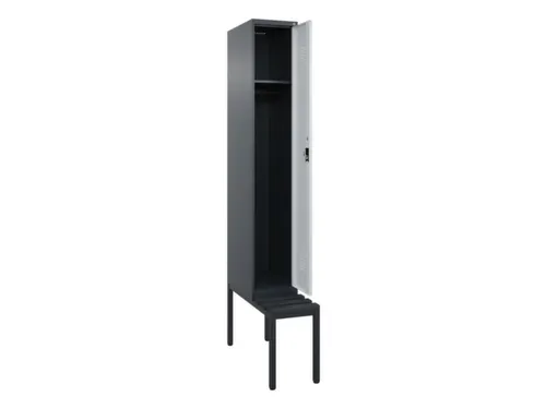 locker met bank,HxBxD 2120x300x815mm,1vak,vak B 300mm,cilinderslot