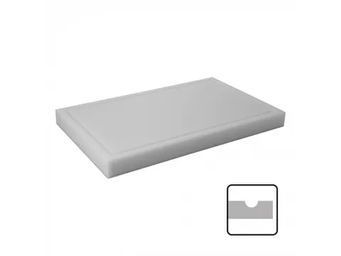 Caterchef HACCP Snijblad Wit met geul 50x30x4cm