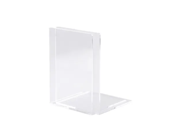 Boekensteun MAUL acryl 12x12x17cm set 2 glashelder