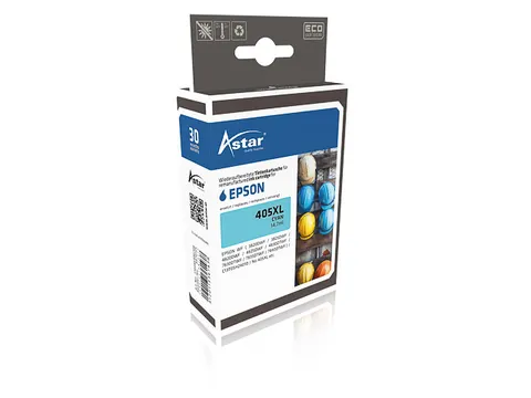 Astar Epson 405XL WF inkt Cyaan HC Rebuilt 1100 pagina's 14.7ml