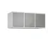 opzetkast,v. locker,3vak.,vak B 400mm,HxBxD 500x1200x500mm