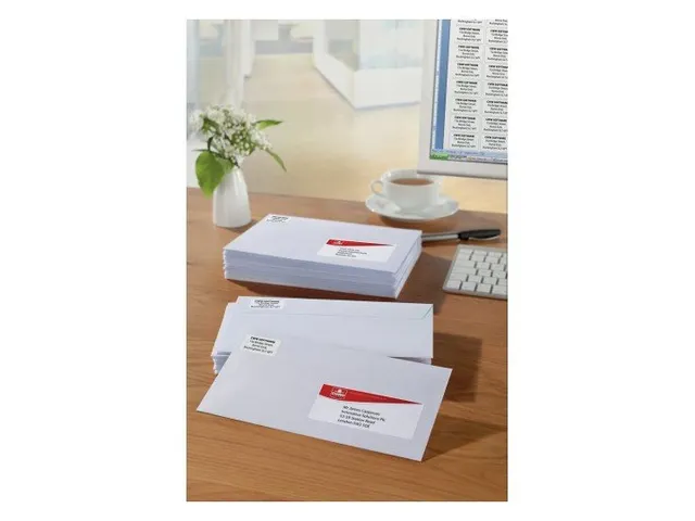Etiket Avery J8651-25 38.1x21.2mm Inkjet wit 1625 stuks