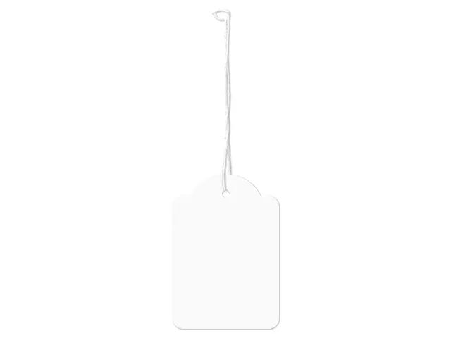 Draadetiket Kangaro 45x65mm wit doos a 250 stuks