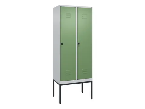 locker,HxBxD 2120x800x500mm,2vak,vak B 400mm,draaigrendel