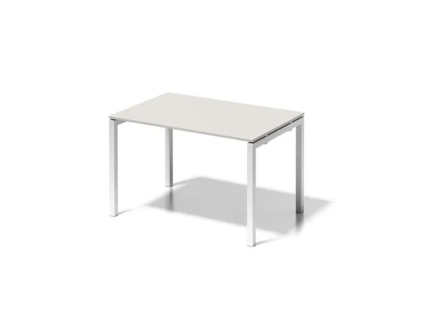 bureau HxBxD 740x1200x800mm blad grijswit 4-voeten verkeerswit