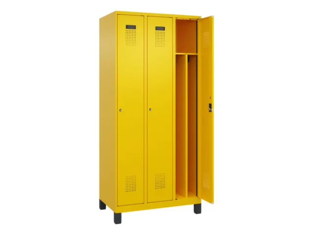 locker voor scheiding van kleding,HxBxD 1950x900x500mm,3vak